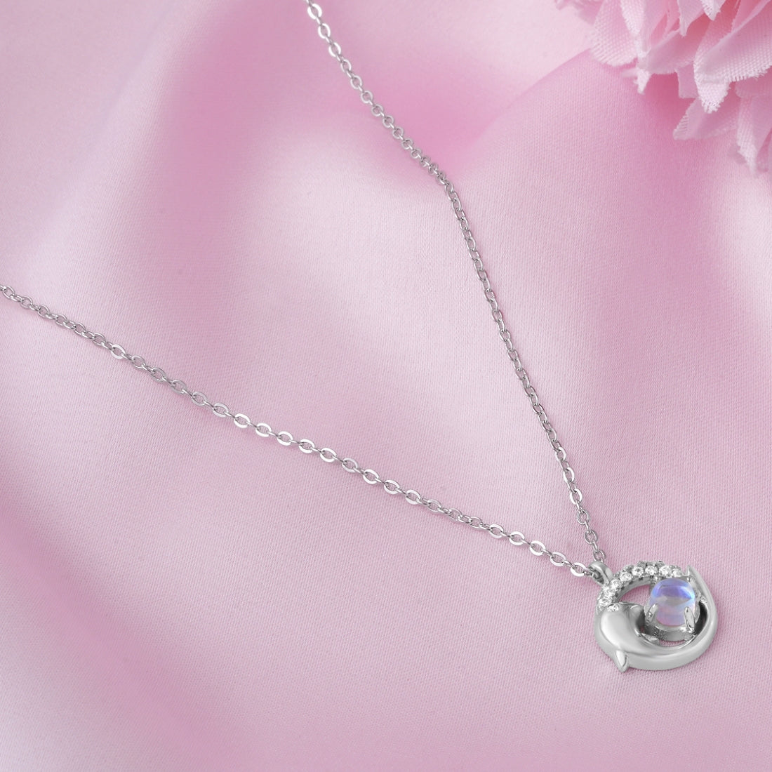 Radiance Rhodium Plated 925 Sterling Silver Necklace