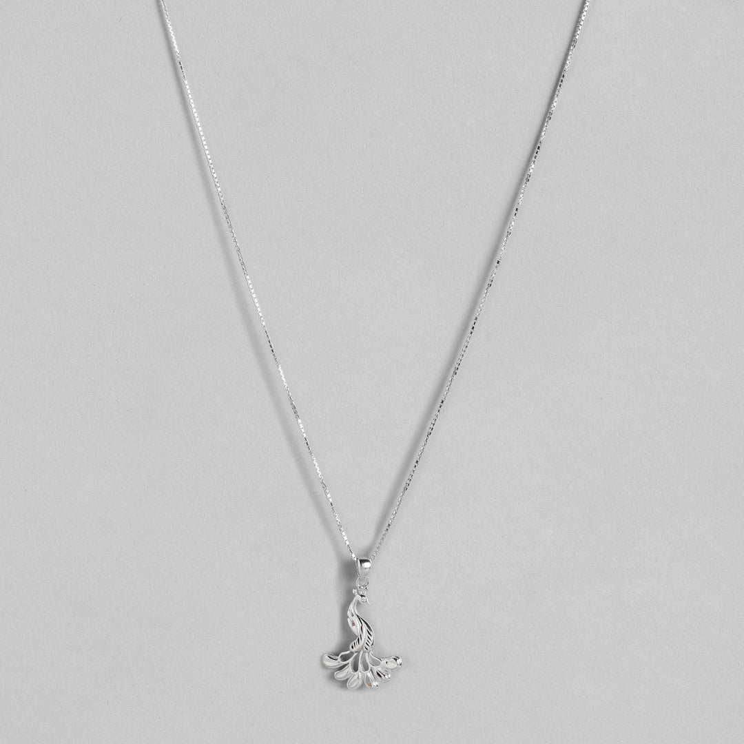 Peacock Silver 925 Silver Necklace Chain