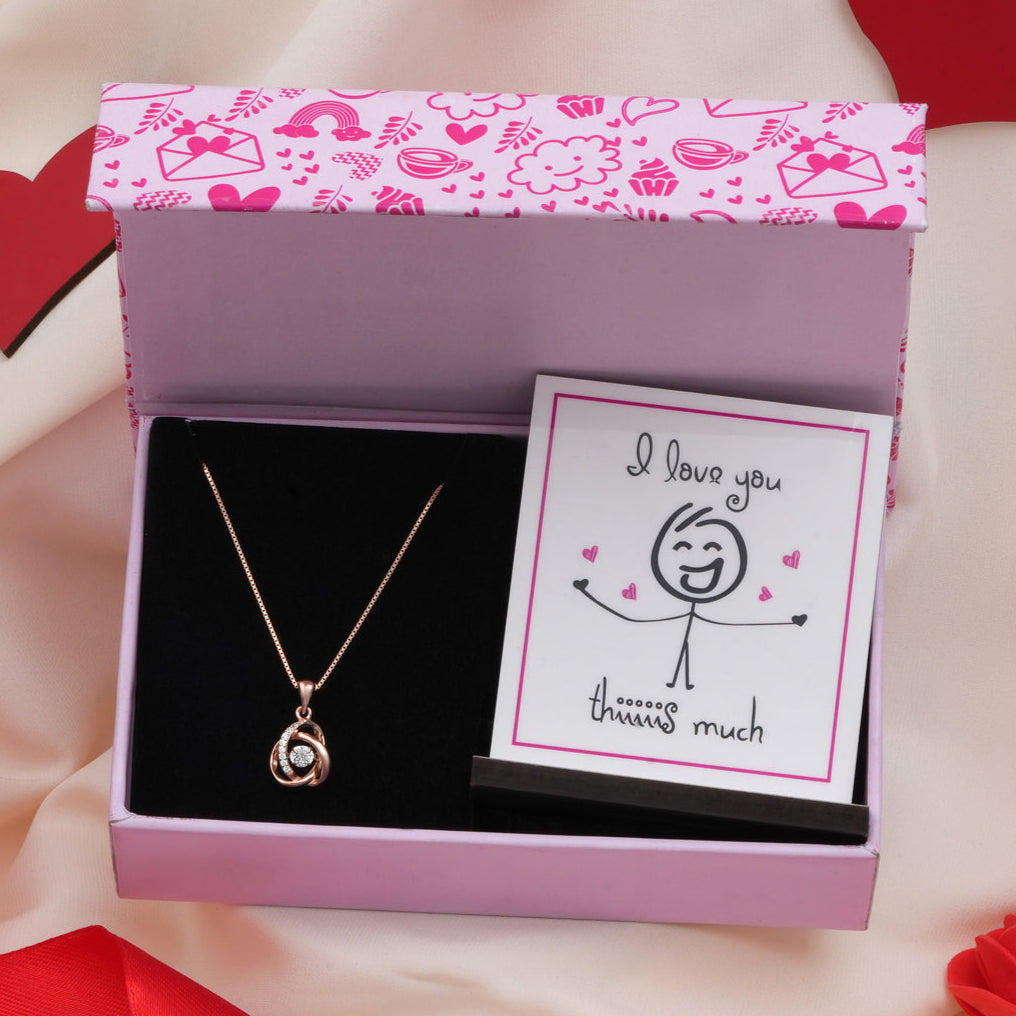 My Universe Rose Gold 925 Silver Necklace Chain Gift Hamper