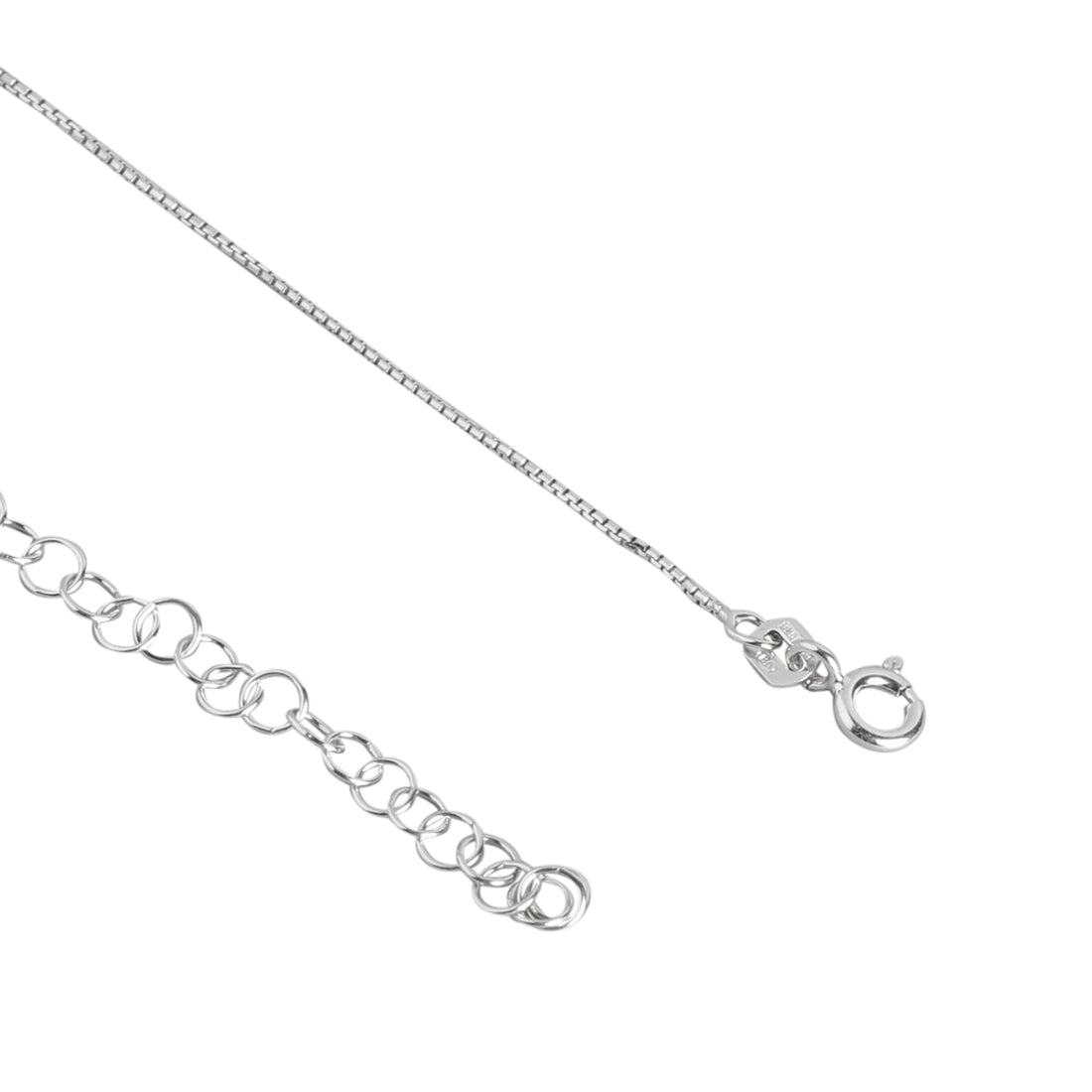Minimal Solitaire Rhodium Plated 925 Sterling Silver Jewellery Set
