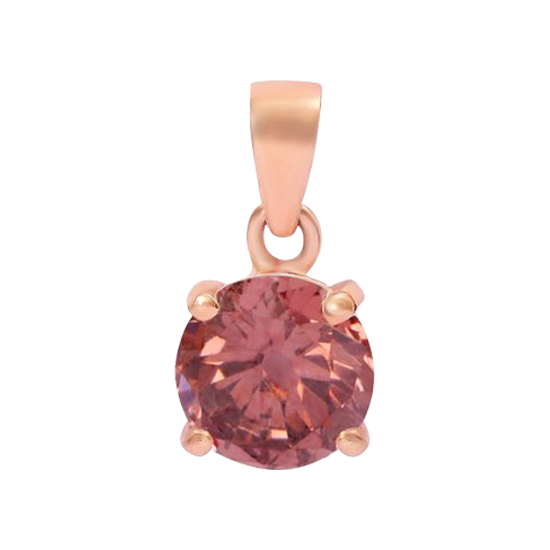 Elegant Rose Gold Plated 925 Sterling Silver Pendant