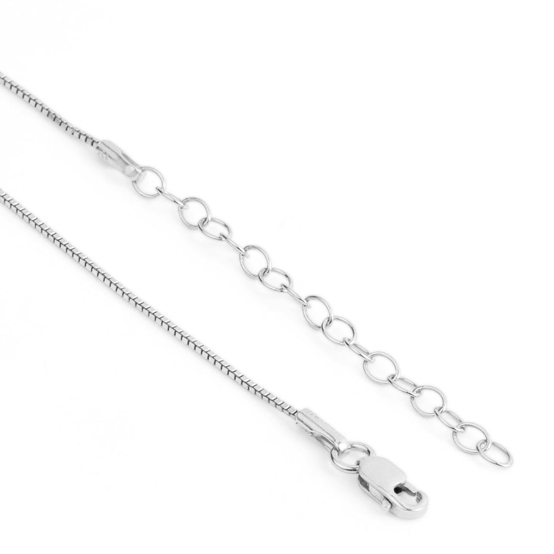 925 Sterling Silver Necklace with Crystal Charms