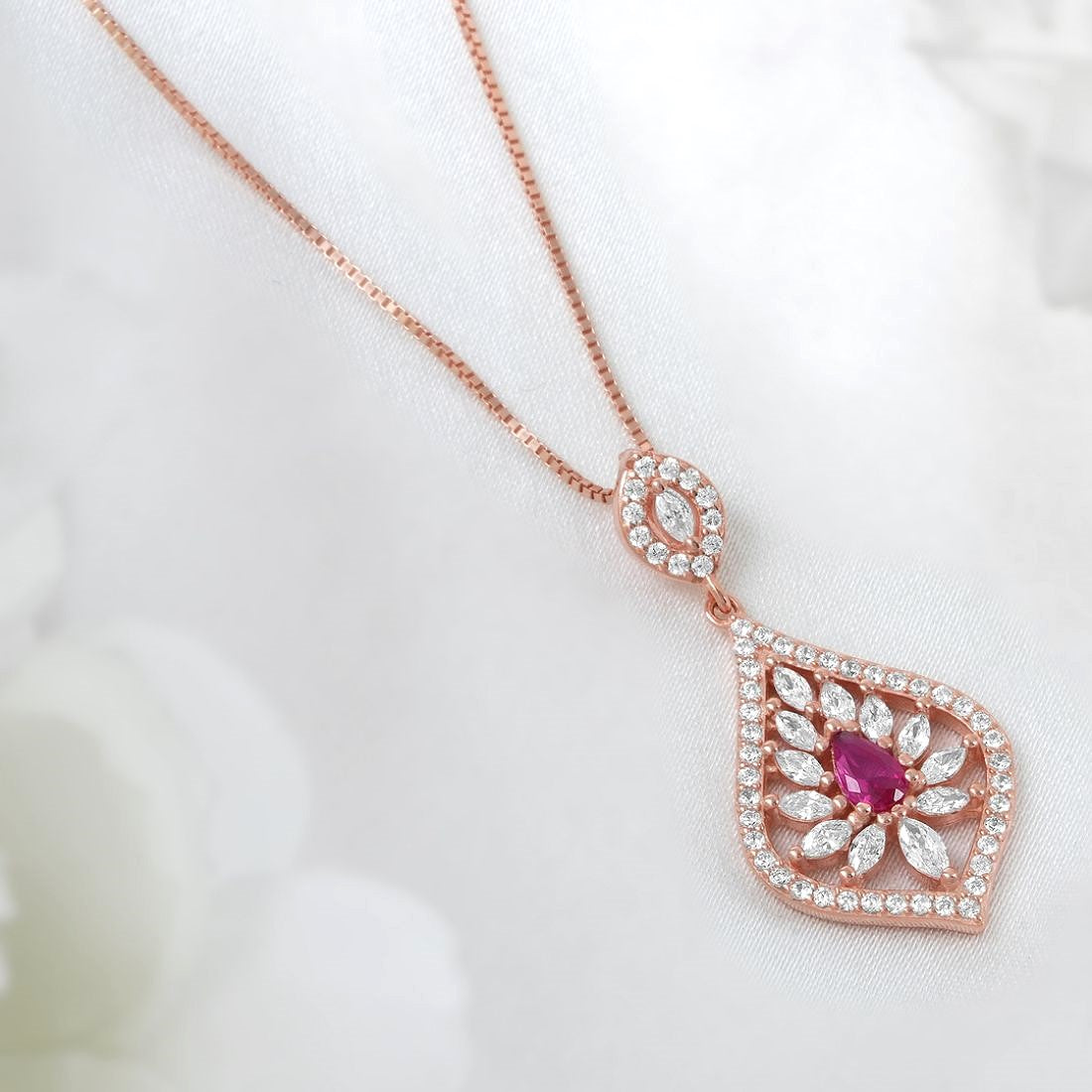 Dropling Rose Gold Plated 925 Sterling Silver Pendants