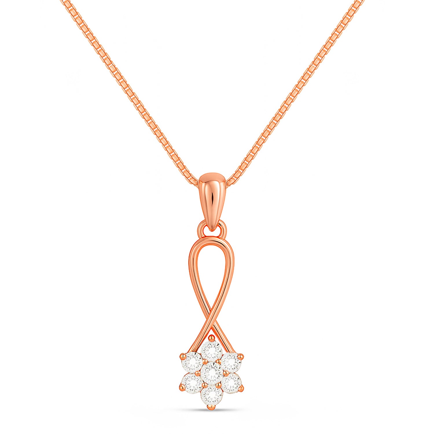 The Love Knot Bloom Rose Gold Plated Plated