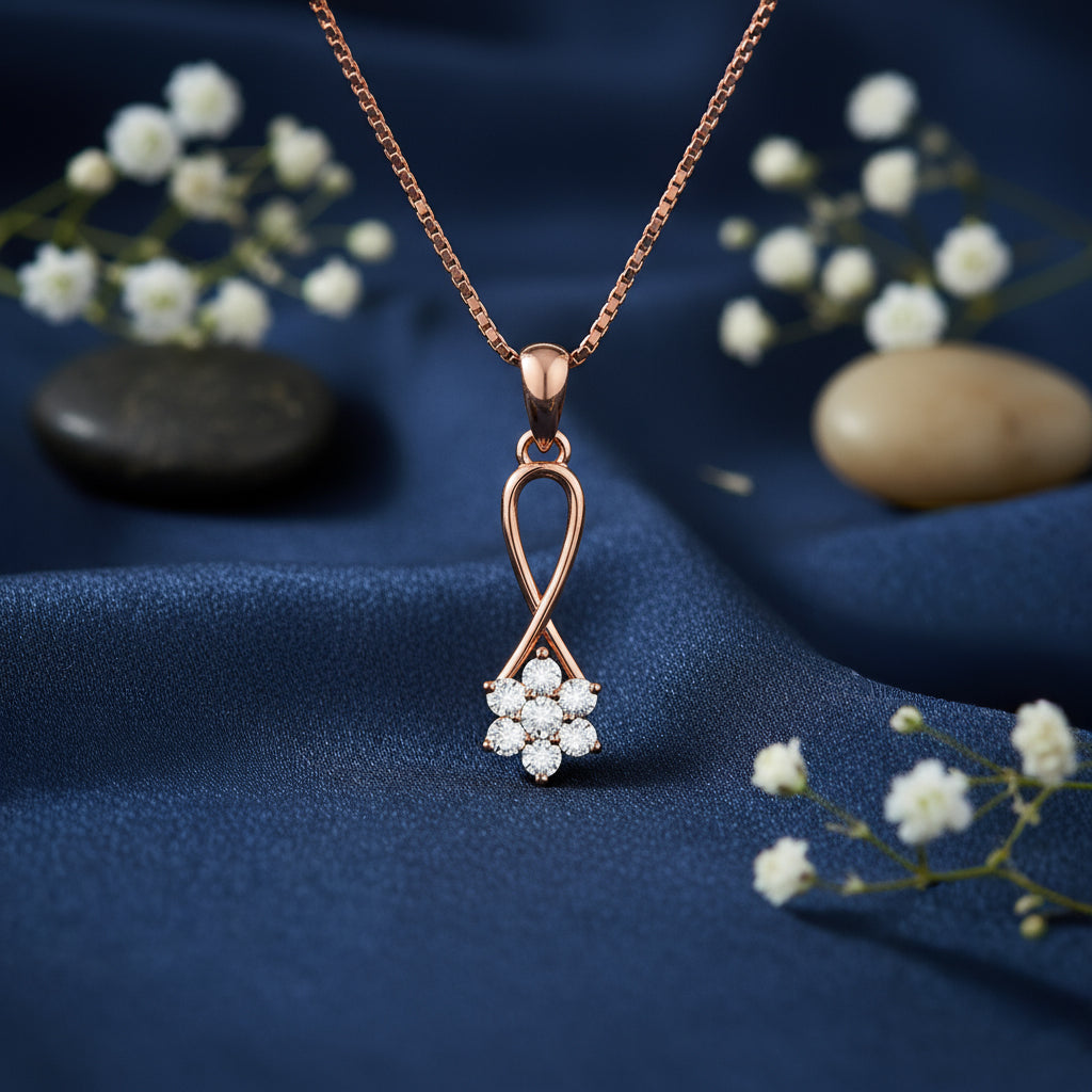 The Love Knot Bloom Rose Gold Plated Plated