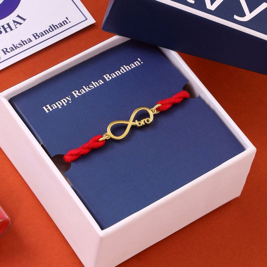 Eternal Bond Gold-Plated 925 Sterling Silver Rakhi
