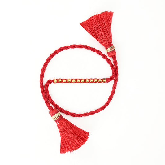 Radiant Thread of Love Gold-Plated 925 Silver Rakhi