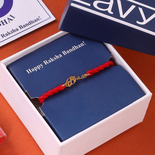 Blessed Bhai Gold-Plated 925 Sterling Silver Rakhi