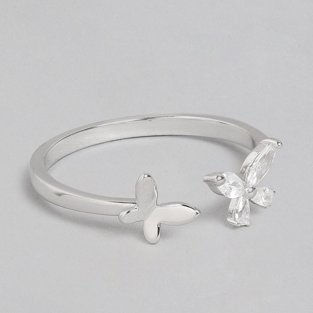 Butterfly 925 Silver Ring (Adjustable)