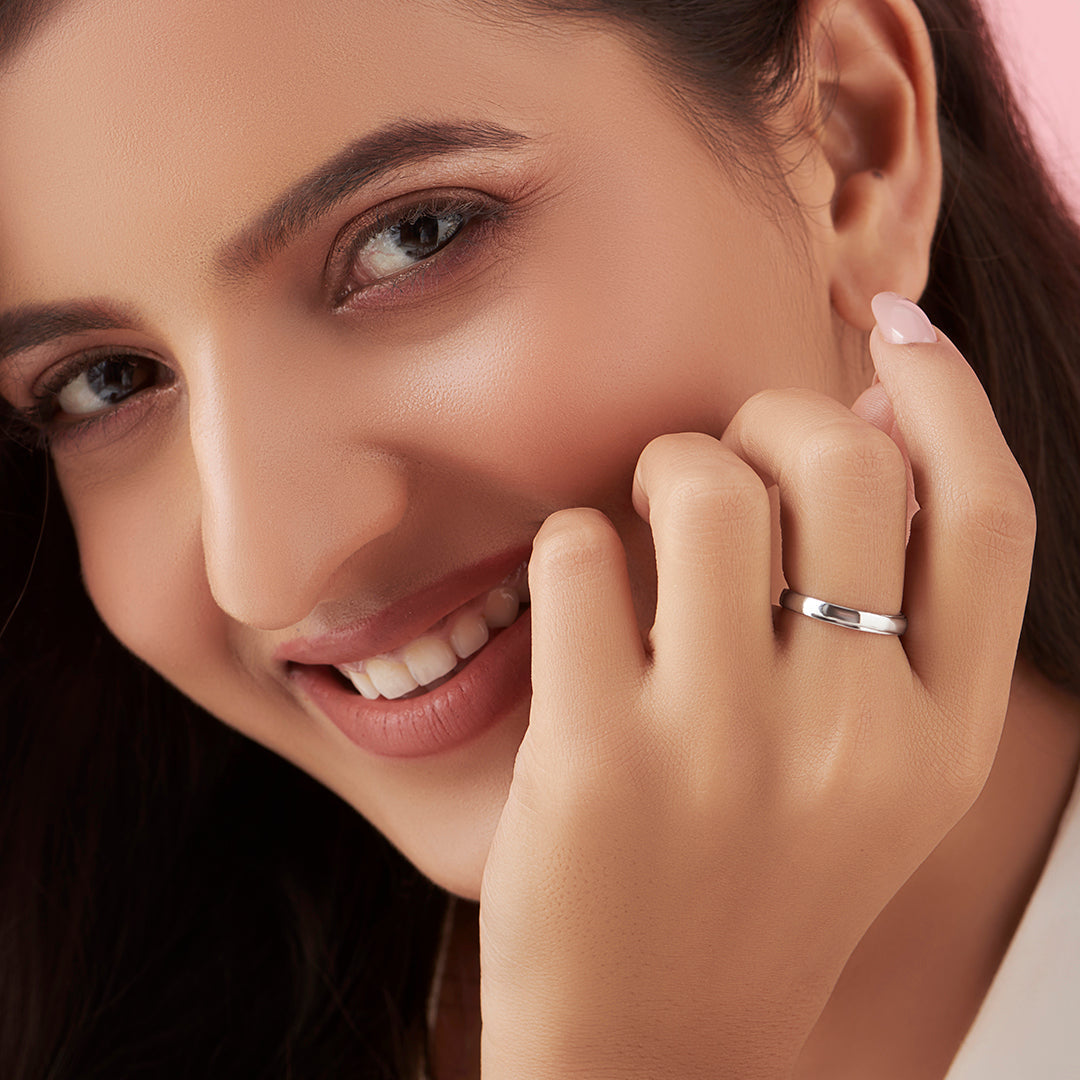 Cohort Band 925 Sterling Silver Ring for Him (Adjustable)