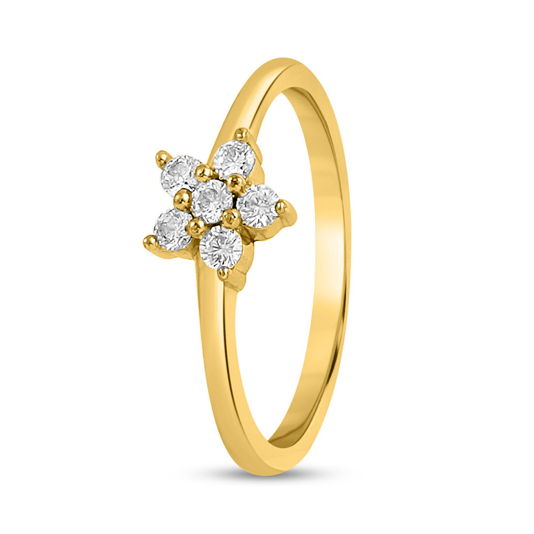 Blossoming Beauty Gold Plated 925 Sterling Silver Ring