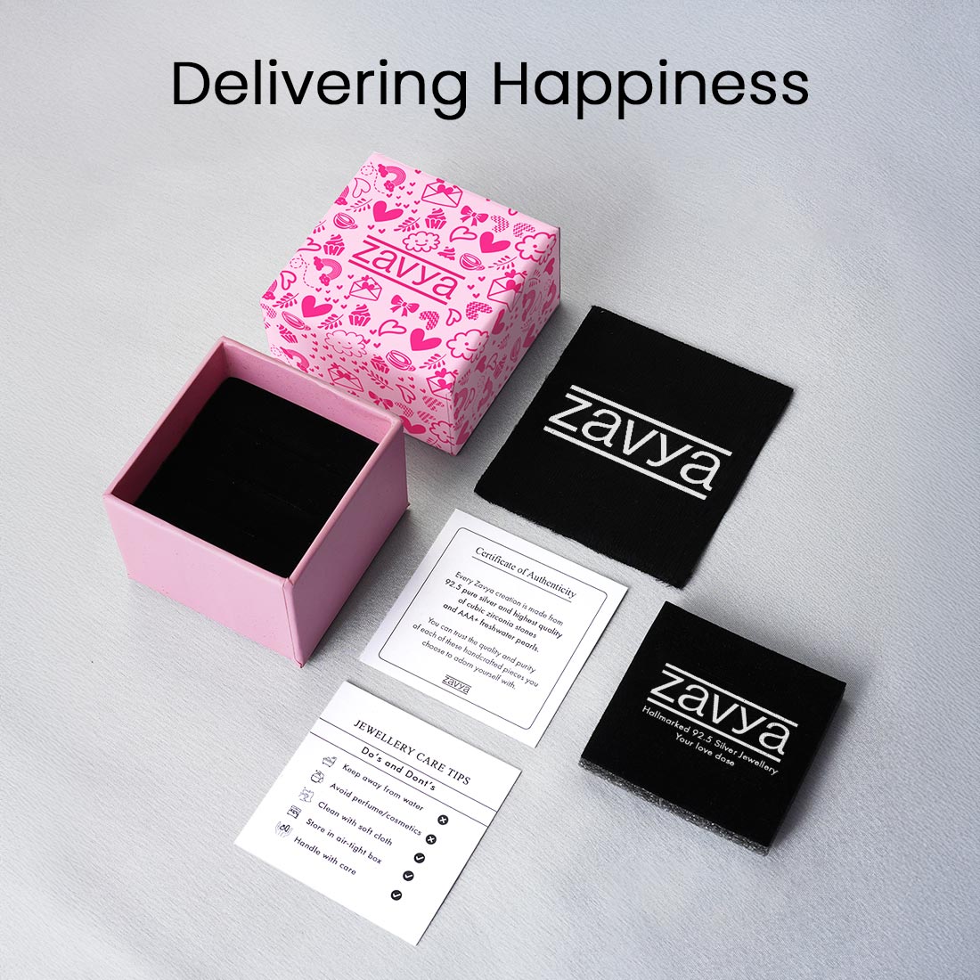 Everlasting Love - Beloved 925 Silver Ring in Adjustable Rose Gold (Adjustable)