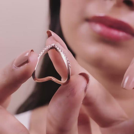 Royal Elegance Rhodium Plated 925 Sterling Silver Women's Vanki Ring