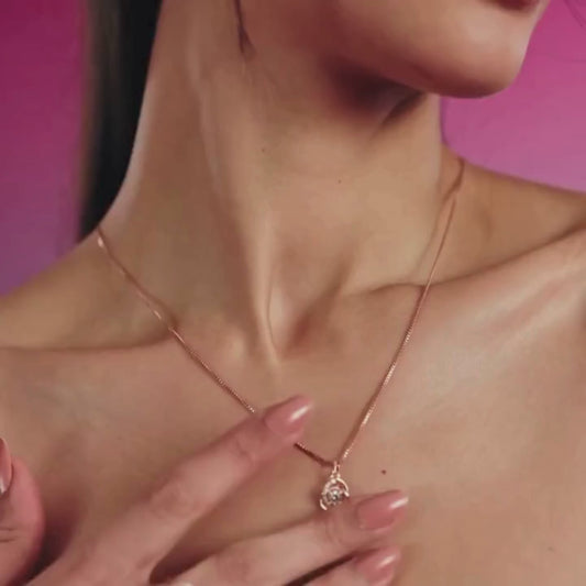 My Universe Rose Gold Silver Necklace