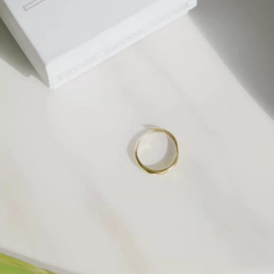 Timeless Sophistication Gold Plated 925 Sterling Silver Ring For Him (Adjustable)