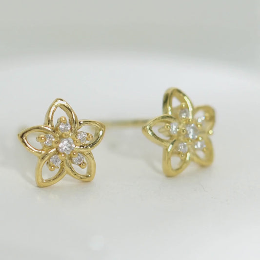 A Little Daily Delight Stud Gold Plated Earrings