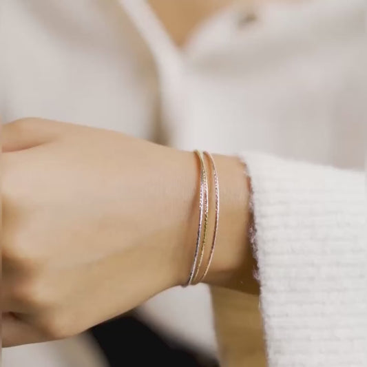 Multi-Strand Triple Plating 925 Sterling Silver Bracelet Gift Hamper