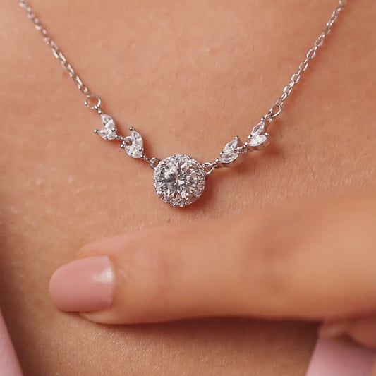 Dreaming Deer Silver Rhodium Plated Necklace