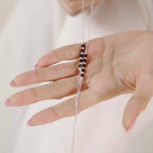 Graceful Whispers Rhodium-Plated 925 Sterling Silver Anklet Gift Hamper for Sister