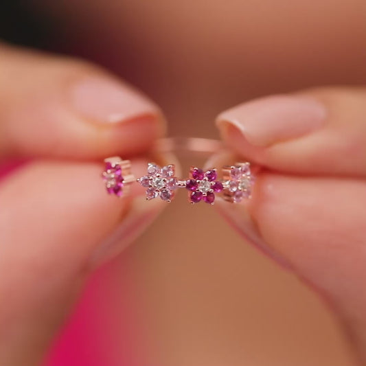 The Sweetest Garden Rose Gold Plated Ring (Adjustable)