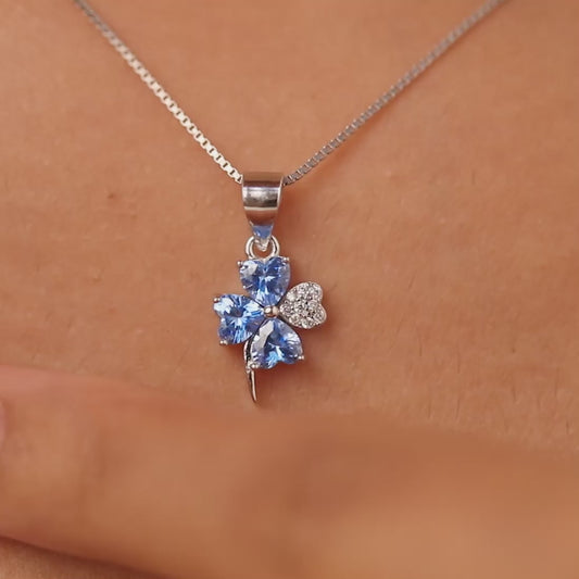 A Wish on the Sky Rhodium Plated Necklace