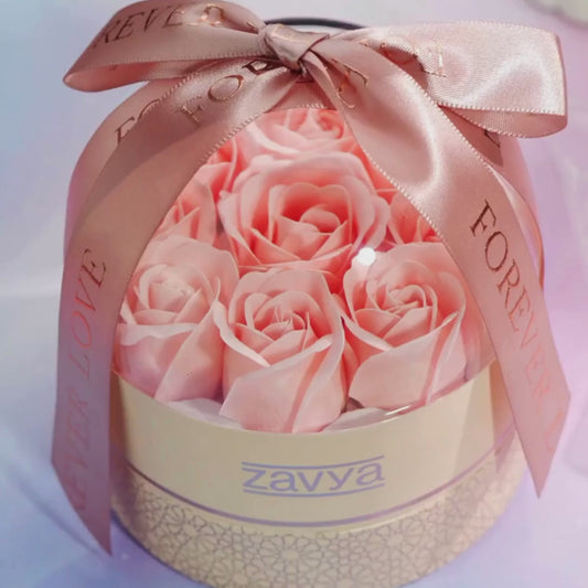 Zavya Eternal Bloom x My Universe Rose Gold Silver Necklace