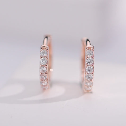 The Classic Rose Gold Moment Hoop 925 Silver Earrings