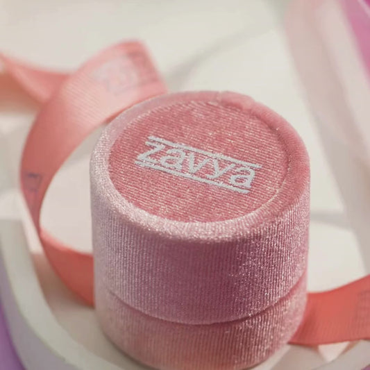 Zavya Promise-Box x Pink Heart Rose Gold Plated 925 Sterling Silver Ring