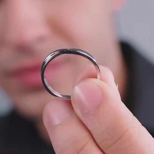 Crossed Paths Silver Ring for Men