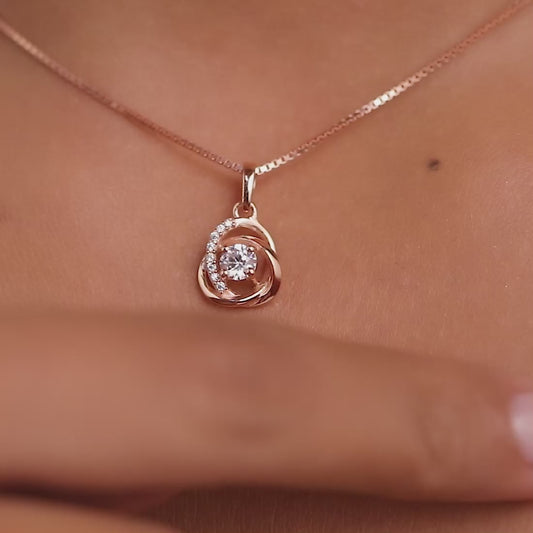 My Universe Rose Gold Silver Necklace