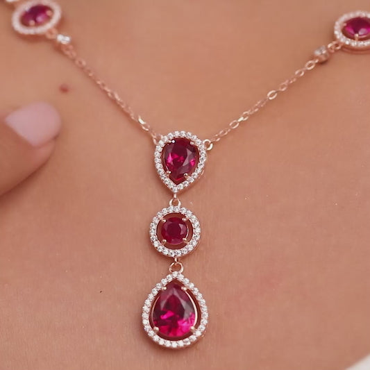 Blossom Bloom Rose Gold-Plated 925 Sterling Silver Jewellery Set