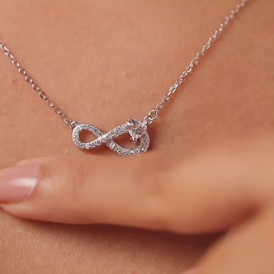 Where Our Love Grows 
 Rhodium Plated Necklace