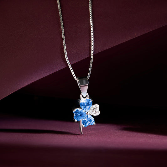 A Wish on the Sky Rhodium Plated Necklace