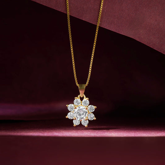 The Sun-Kissed Marigold Gold Plated Necklace