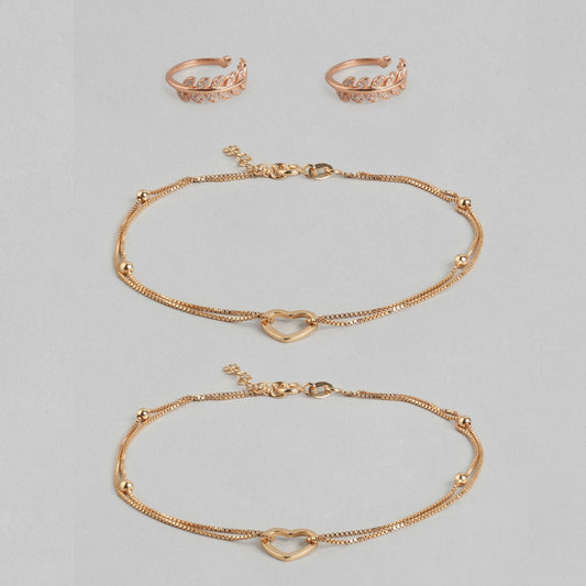 Heart's Desire CZ 925 Silver Jewelry Set - Valentines Edition With Gift Box