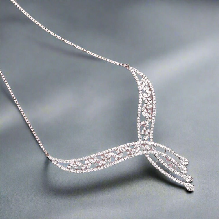 Waterfall 925 Silver Necklace