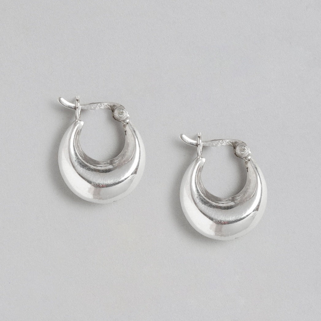 Crescent Moon  925 Sterling Silver Earrings