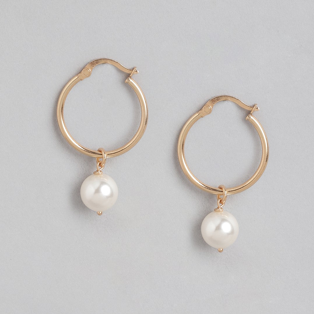 Simple Pearl 925 Sterling Silver Earring Combo