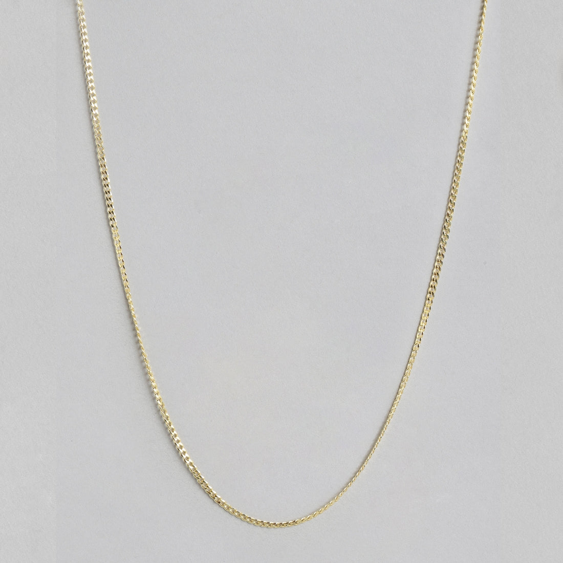 Elegant Golden Plated 925 Sterling Silver Curb Chain
