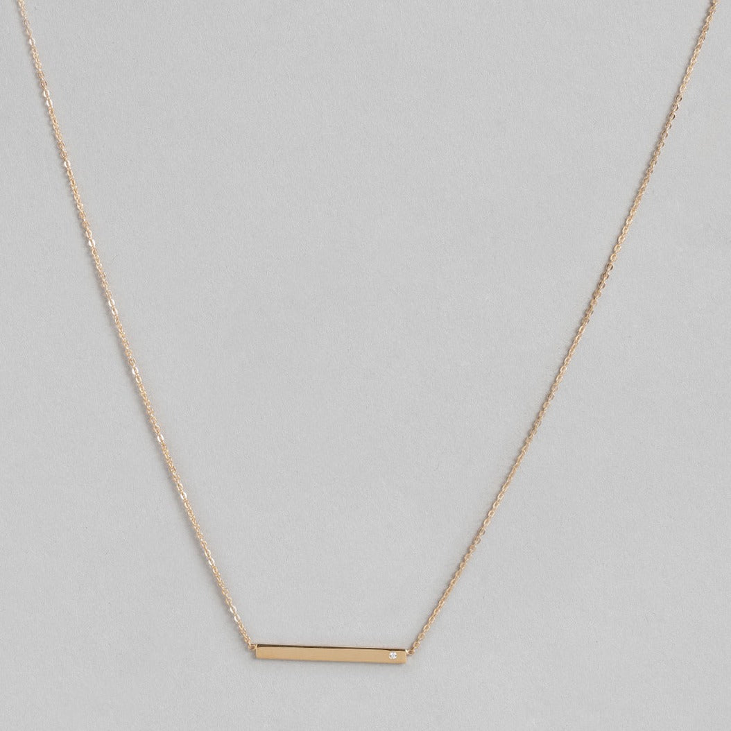 Rose Gold Plated 925 Sterling Silver Necklace