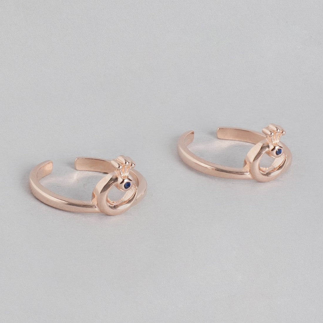 Rose Gold Plated 925 Sterliing Silver Toe Rings