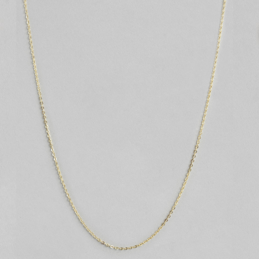 Trendy 925 Sterling Silver Cable Chain in Gold Plating