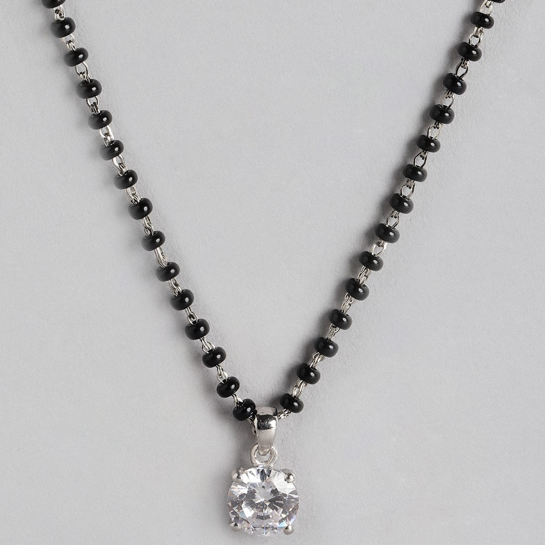 Solitaire 925 Sterling Silver Mangalsutra