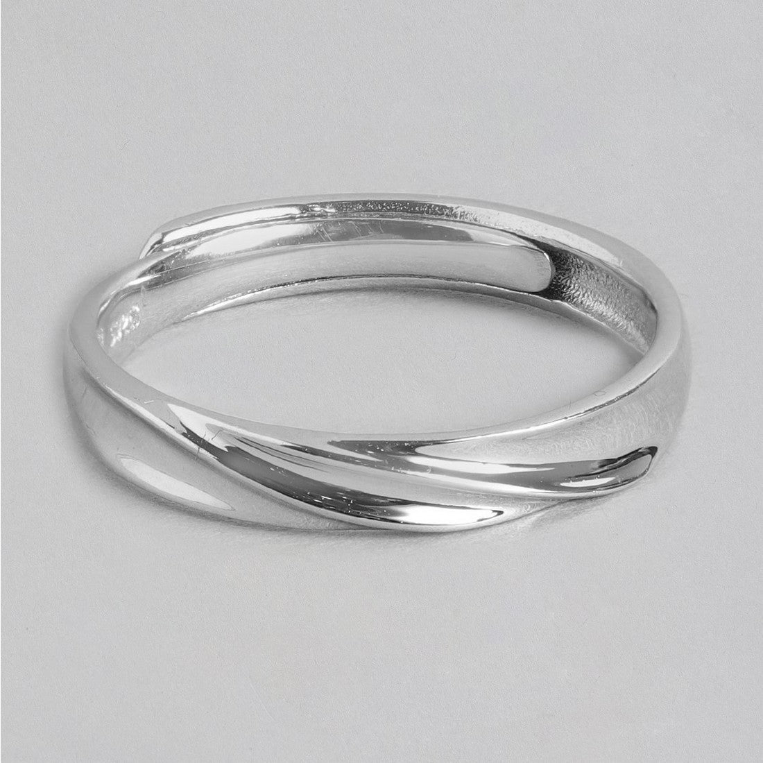 Minimalistic CZ 925 Sterling Silver Ring For Him