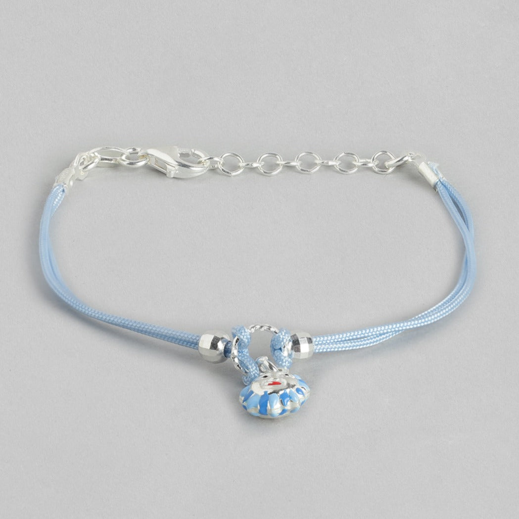 Cute Blue 925 Sterling Silver Girls Bracelet