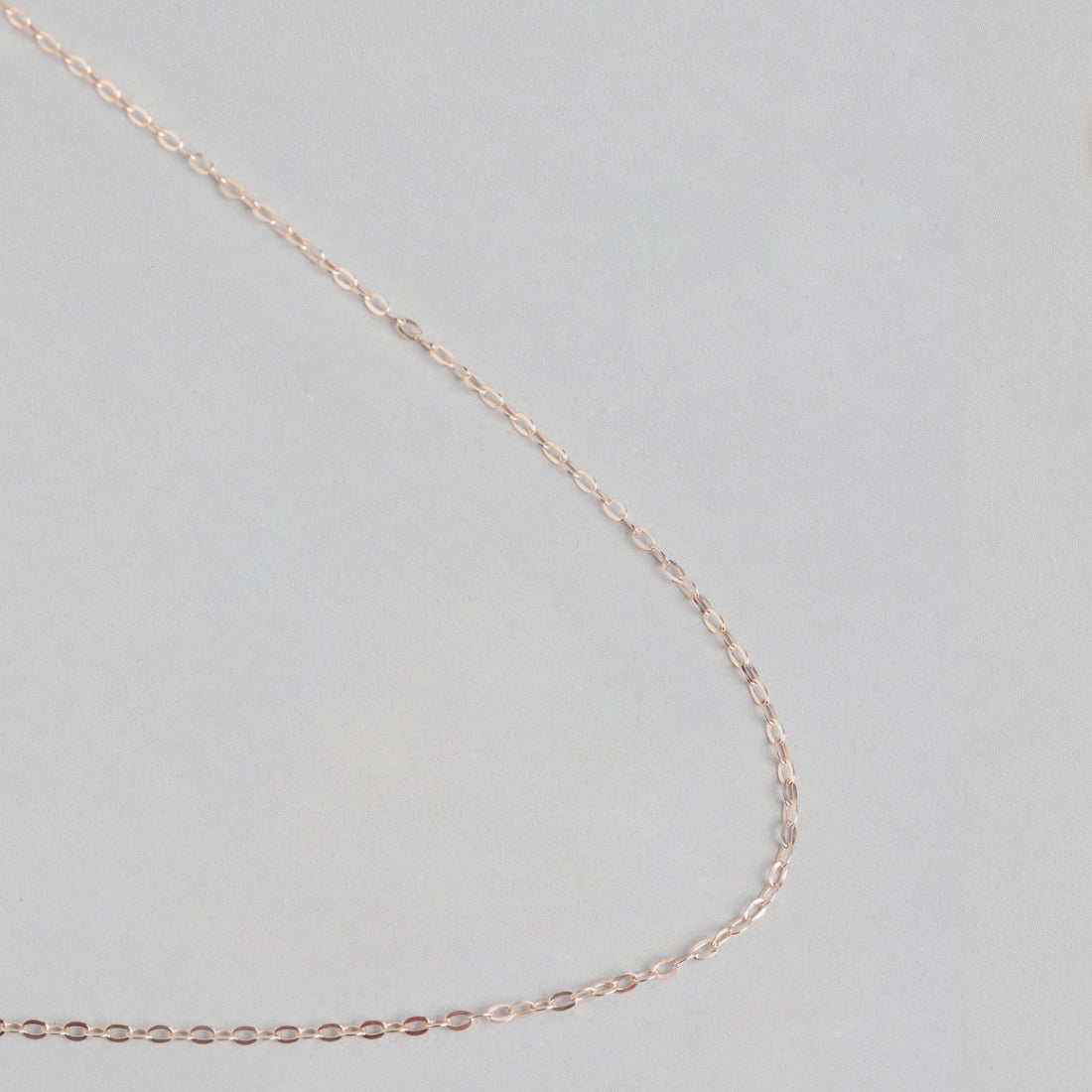 Rose Gold Plated 925 Sterling Silver Cable Chain