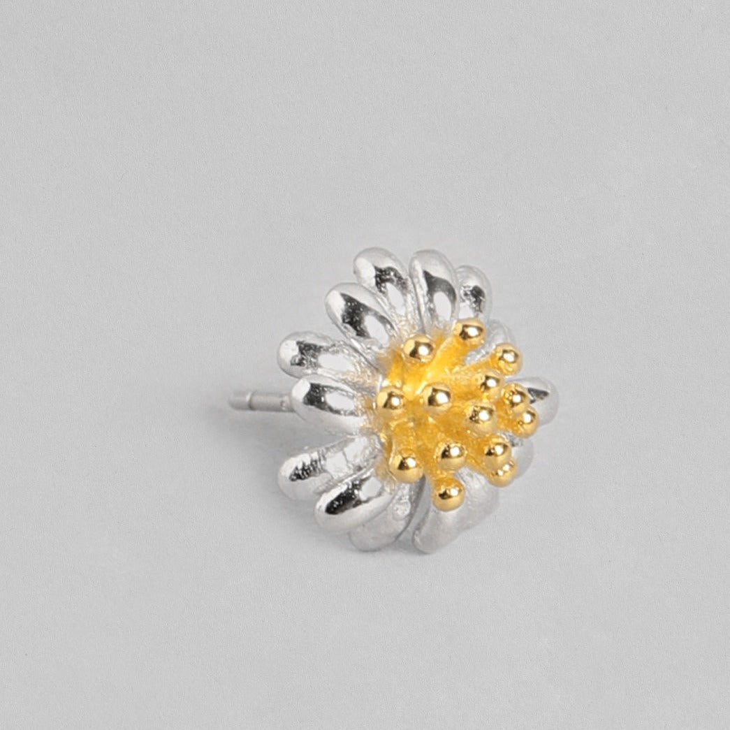 Sunflower 925 Sterling Silver Stud Earrings