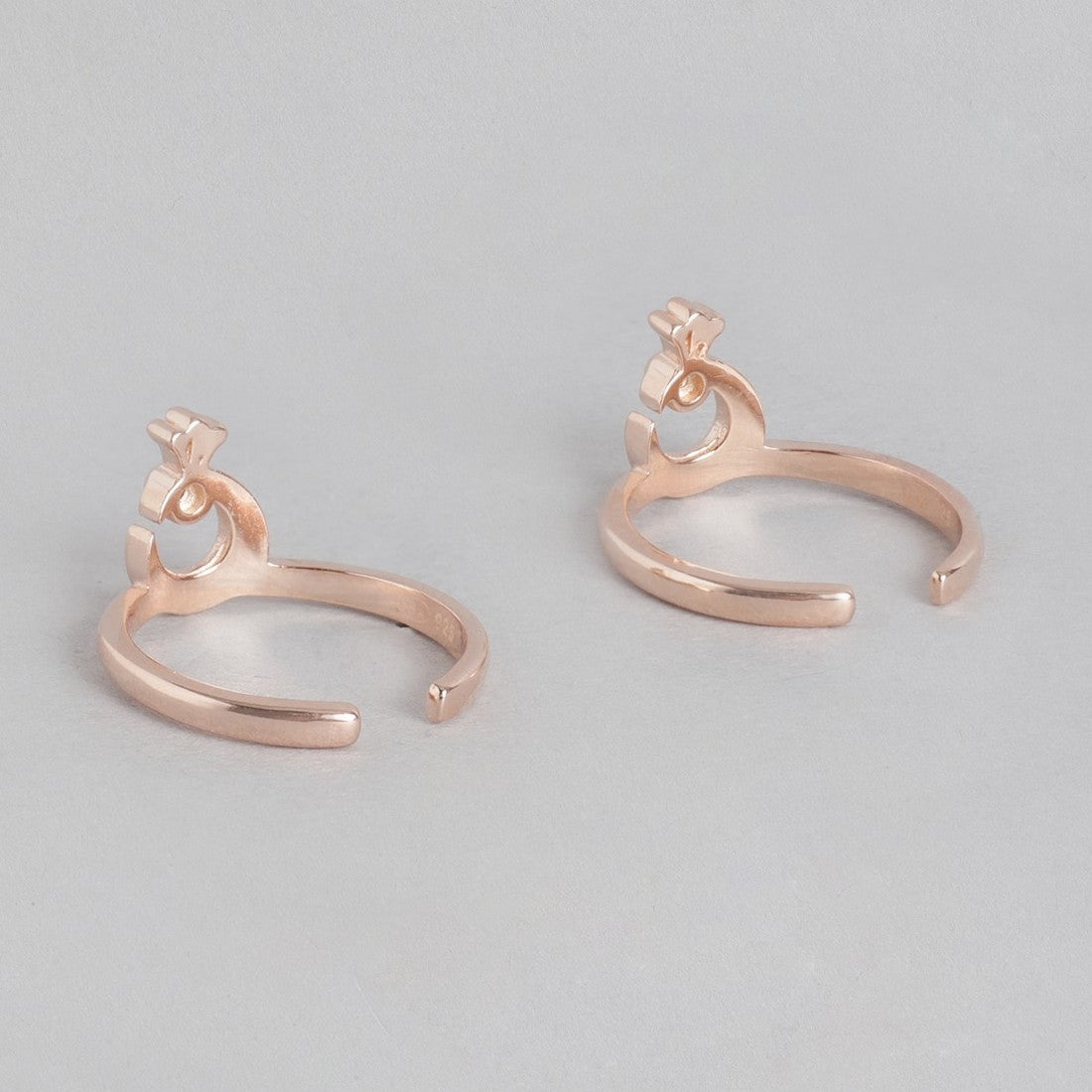 Rose Gold Plated 925 Sterliing Silver Toe Rings