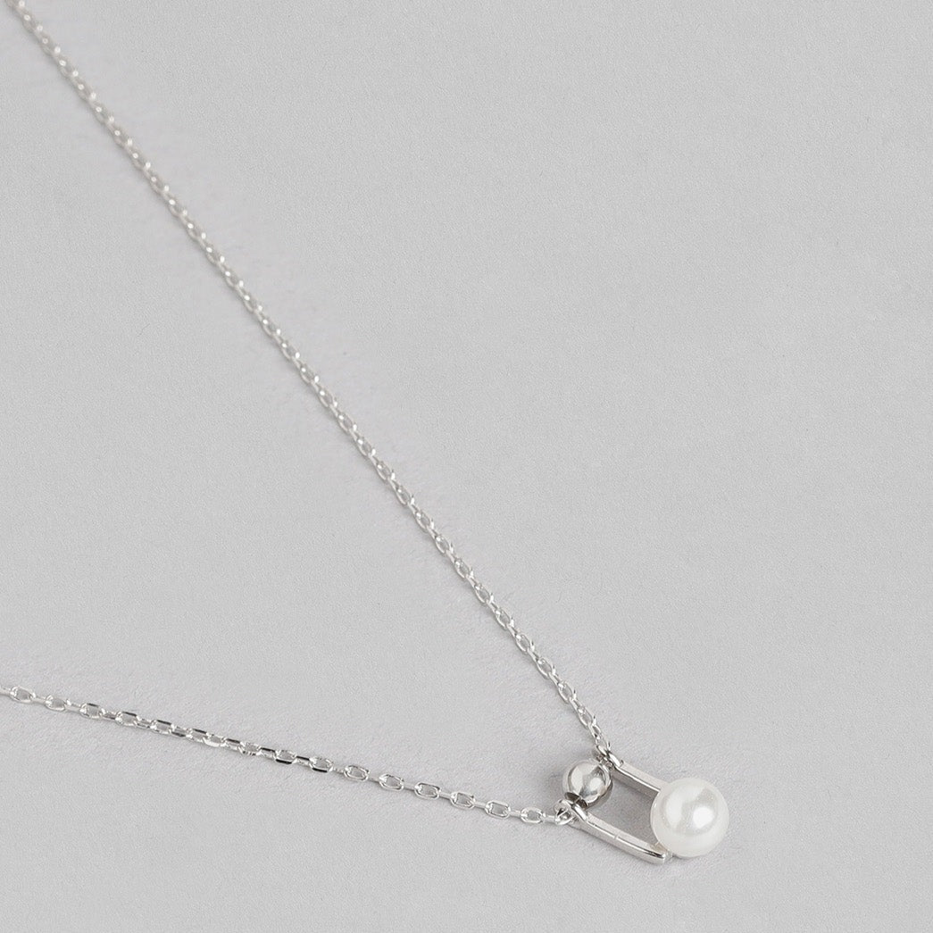 Pearl & Bead 925 Sterling Silver Necklace