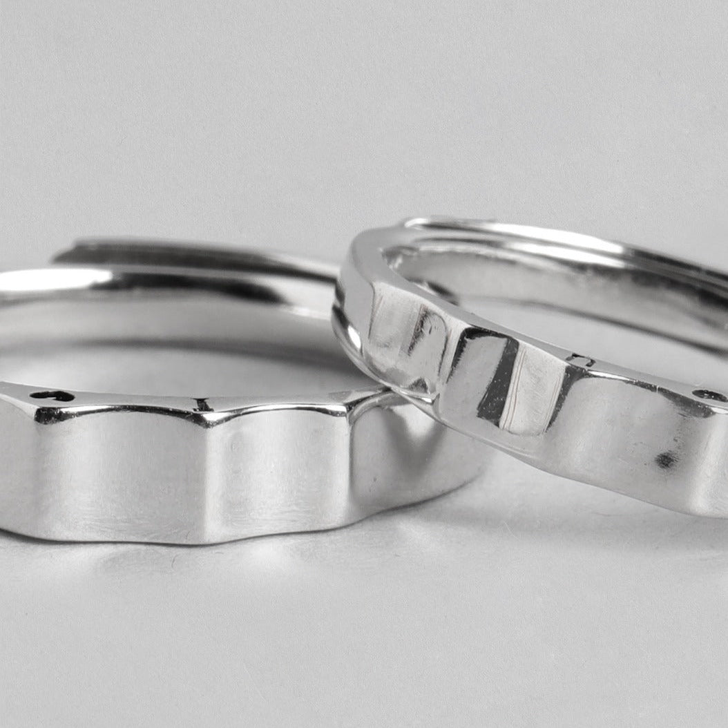 Simply Love 925 Sterling Silver Couple Ring